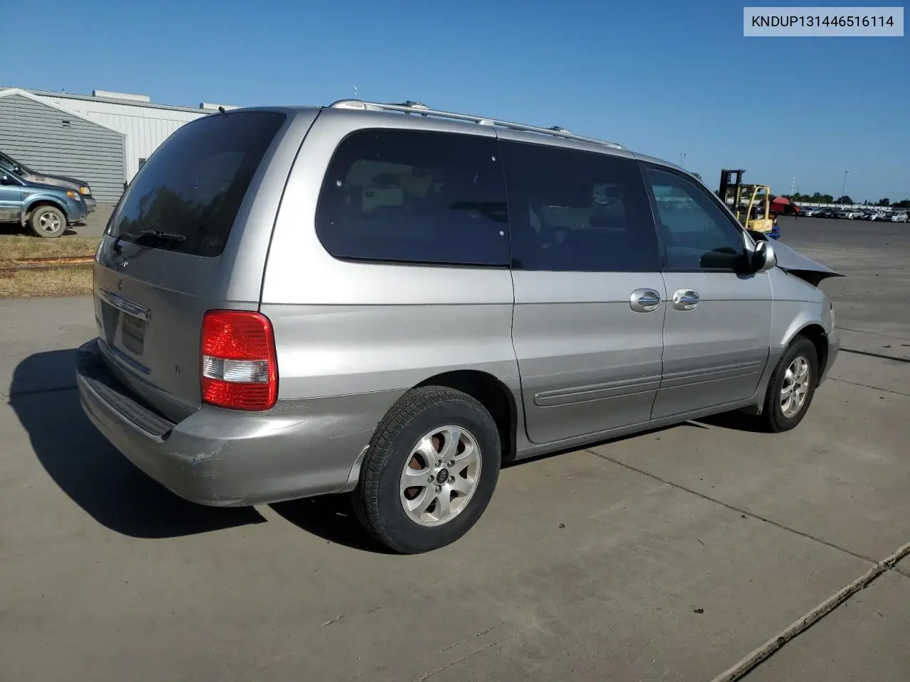 2004 Kia Sedona Ex VIN: KNDUP131446516114 Lot: 58030745