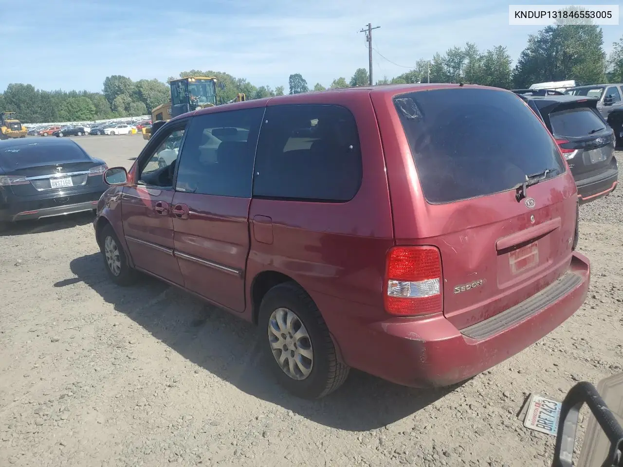 2004 Kia Sedona Ex VIN: KNDUP131846553005 Lot: 59636105