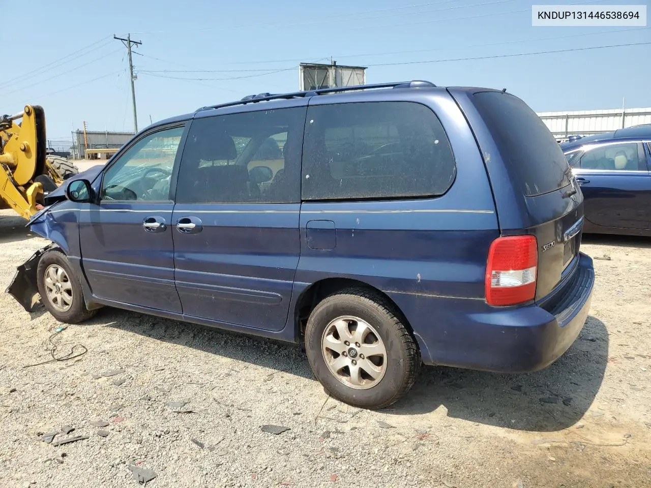 2004 Kia Sedona Ex VIN: KNDUP131446538694 Lot: 62112635
