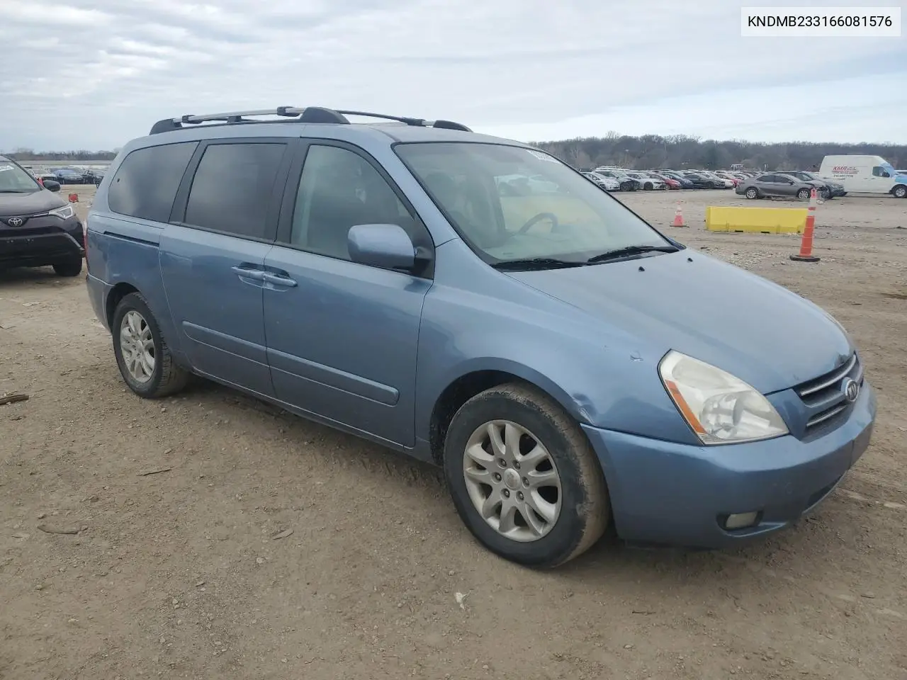 2006 Kia Sedona Ex VIN: KNDMB233166081576 Lot: 50330895