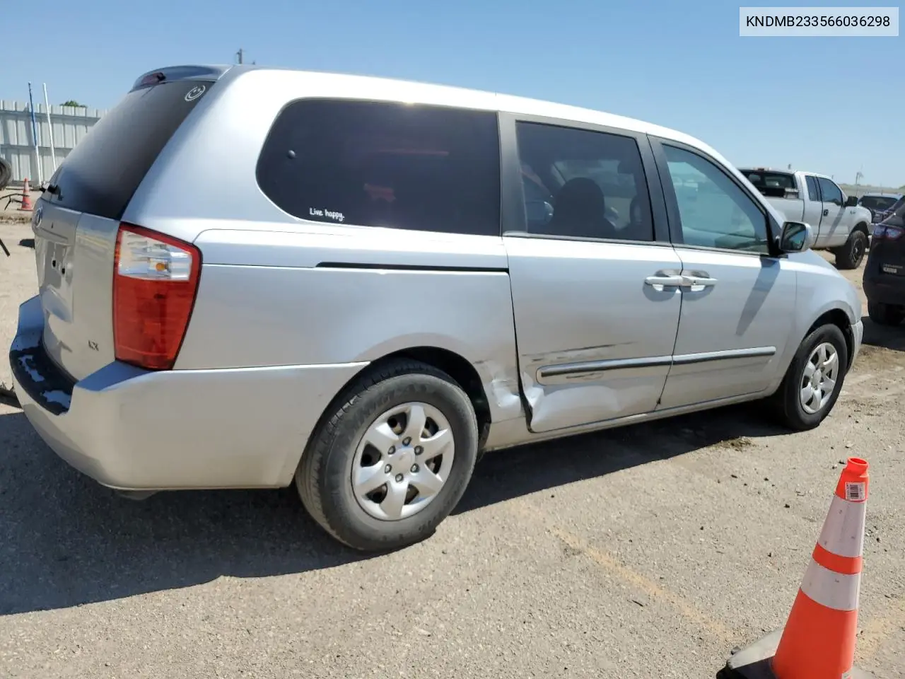 2006 Kia Sedona Ex VIN: KNDMB233566036298 Lot: 56822105