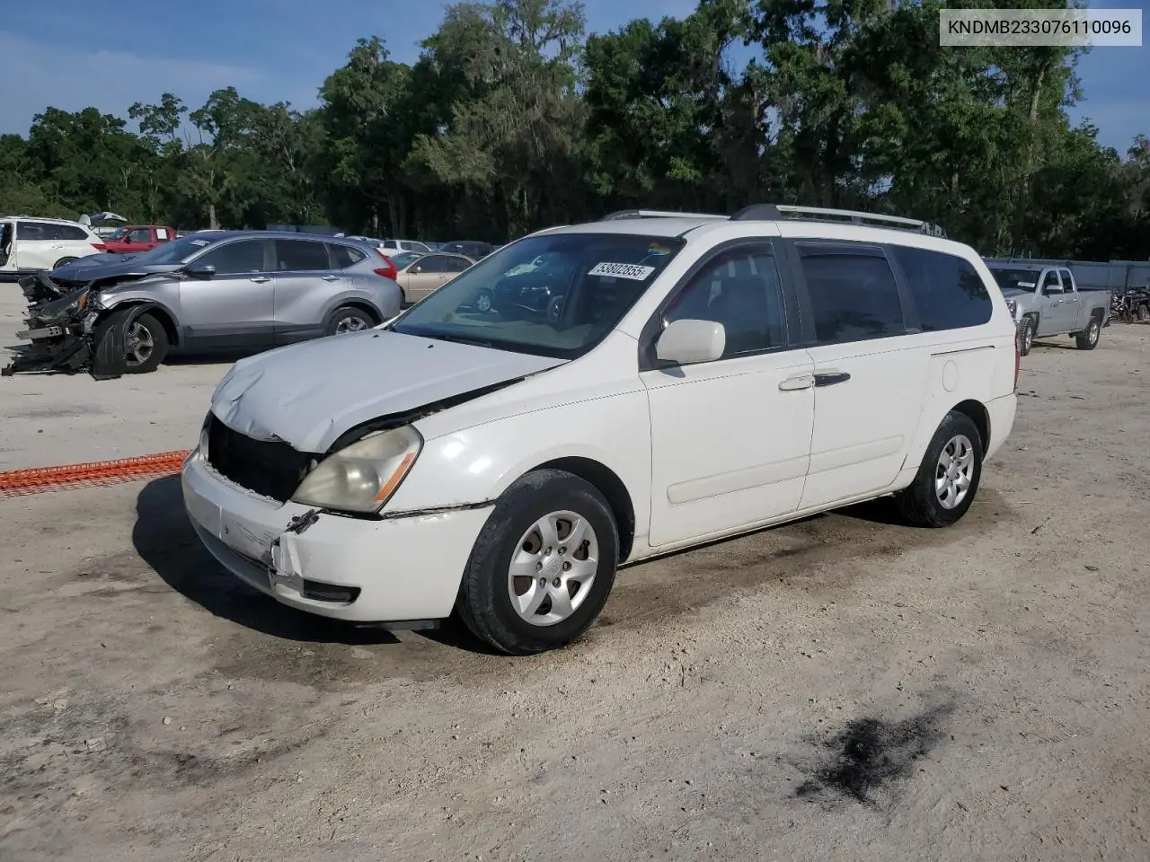 2007 Kia Sedona Ex VIN: KNDMB233076110096 Lot: 53802855