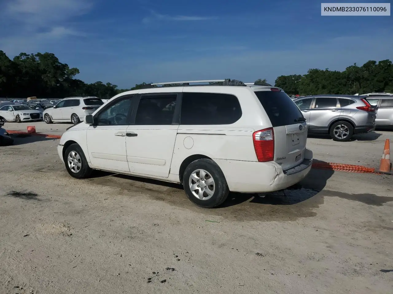 2007 Kia Sedona Ex VIN: KNDMB233076110096 Lot: 53802855