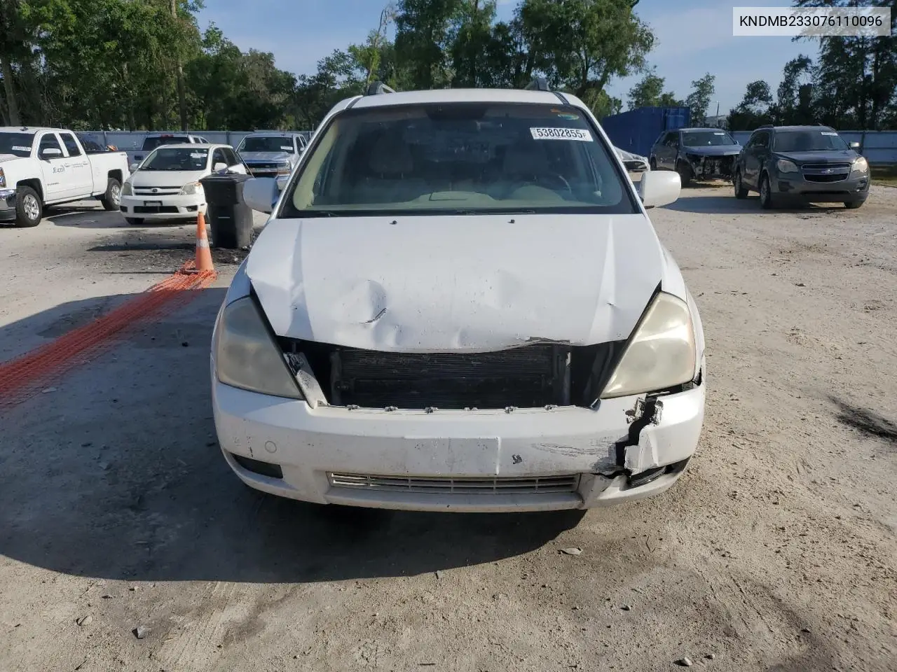 2007 Kia Sedona Ex VIN: KNDMB233076110096 Lot: 53802855