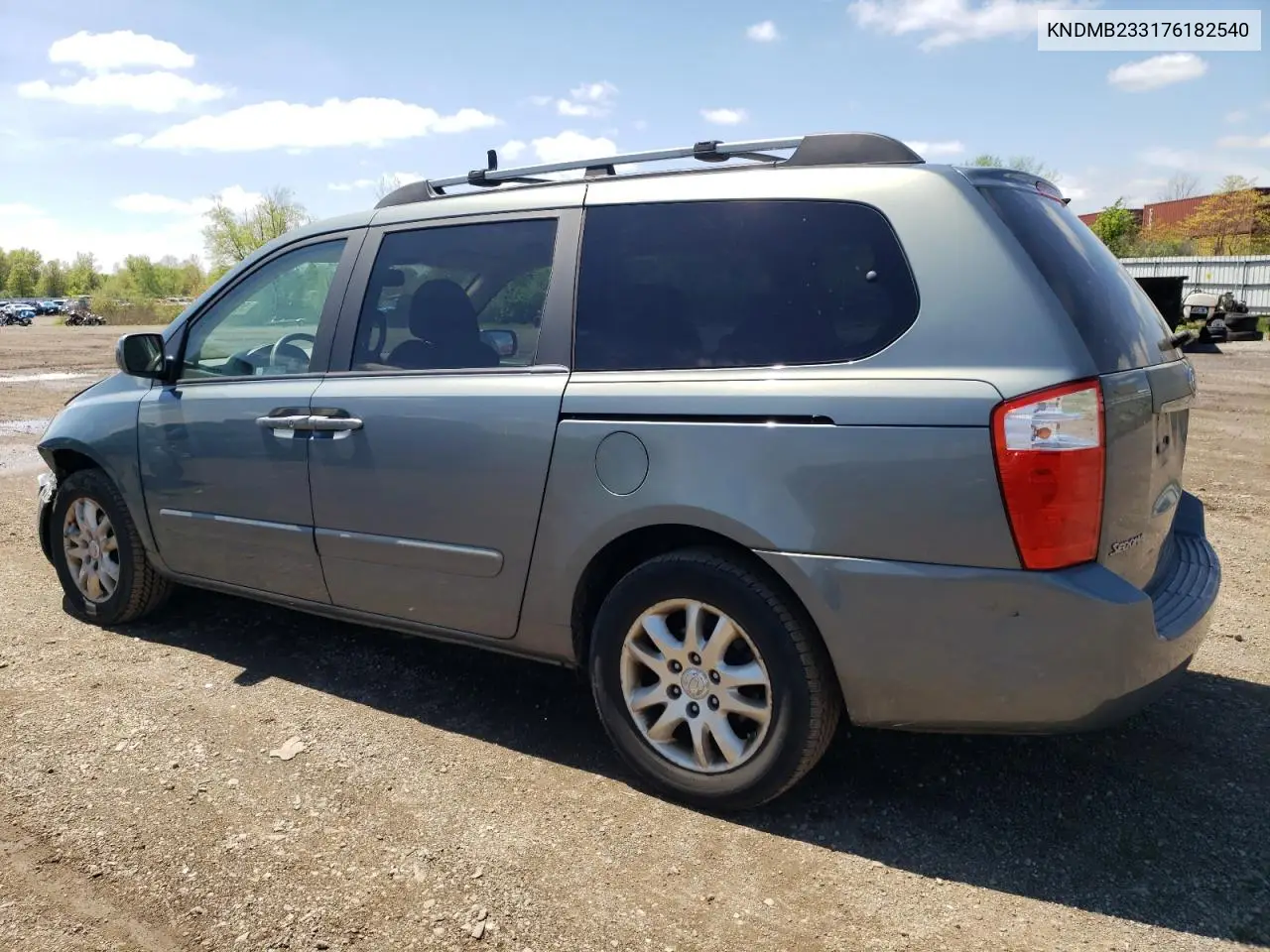 2007 Kia Sedona Ex VIN: KNDMB233176182540 Lot: 55981965