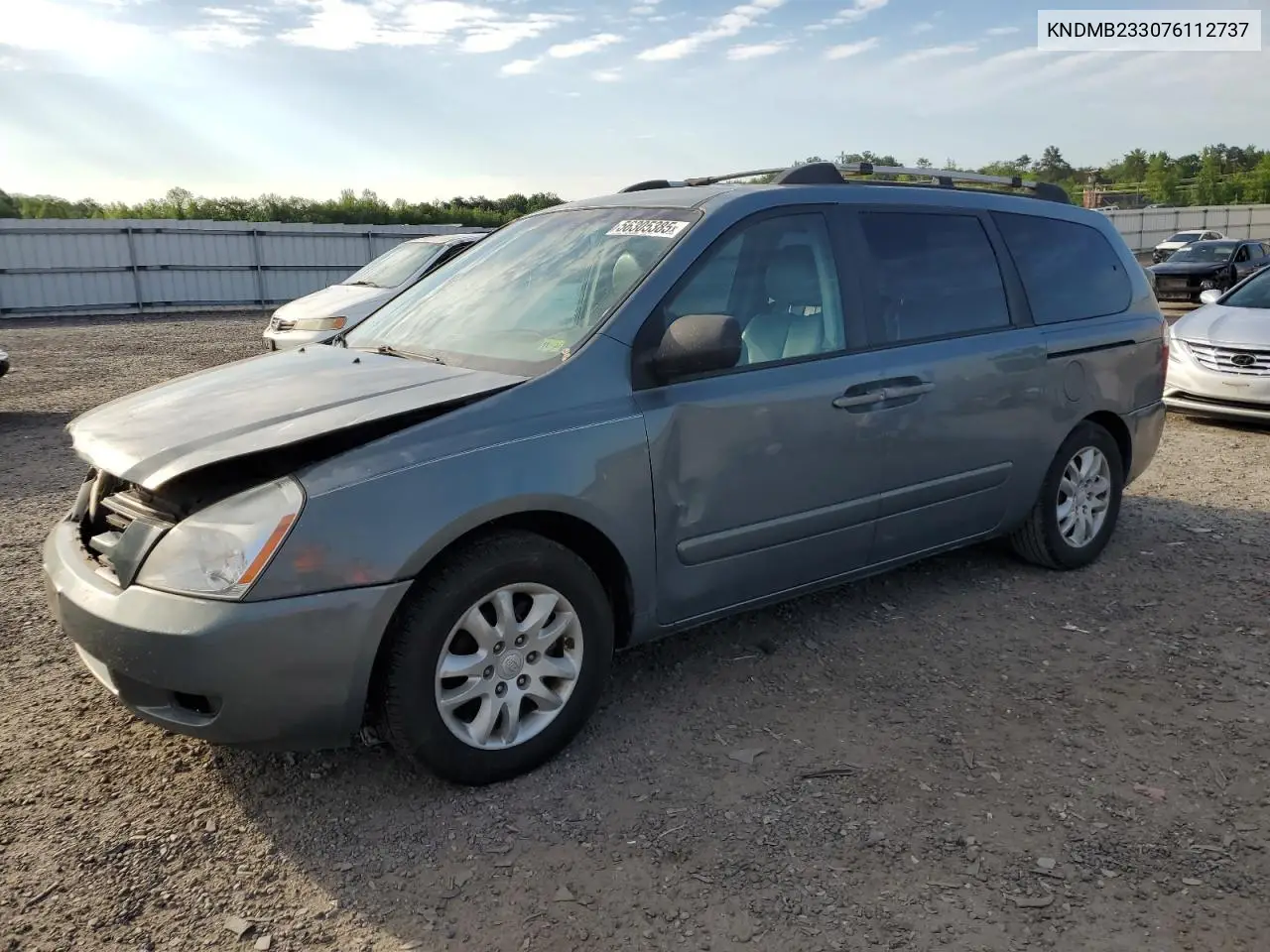 2007 Kia Sedona Ex VIN: KNDMB233076112737 Lot: 56305385