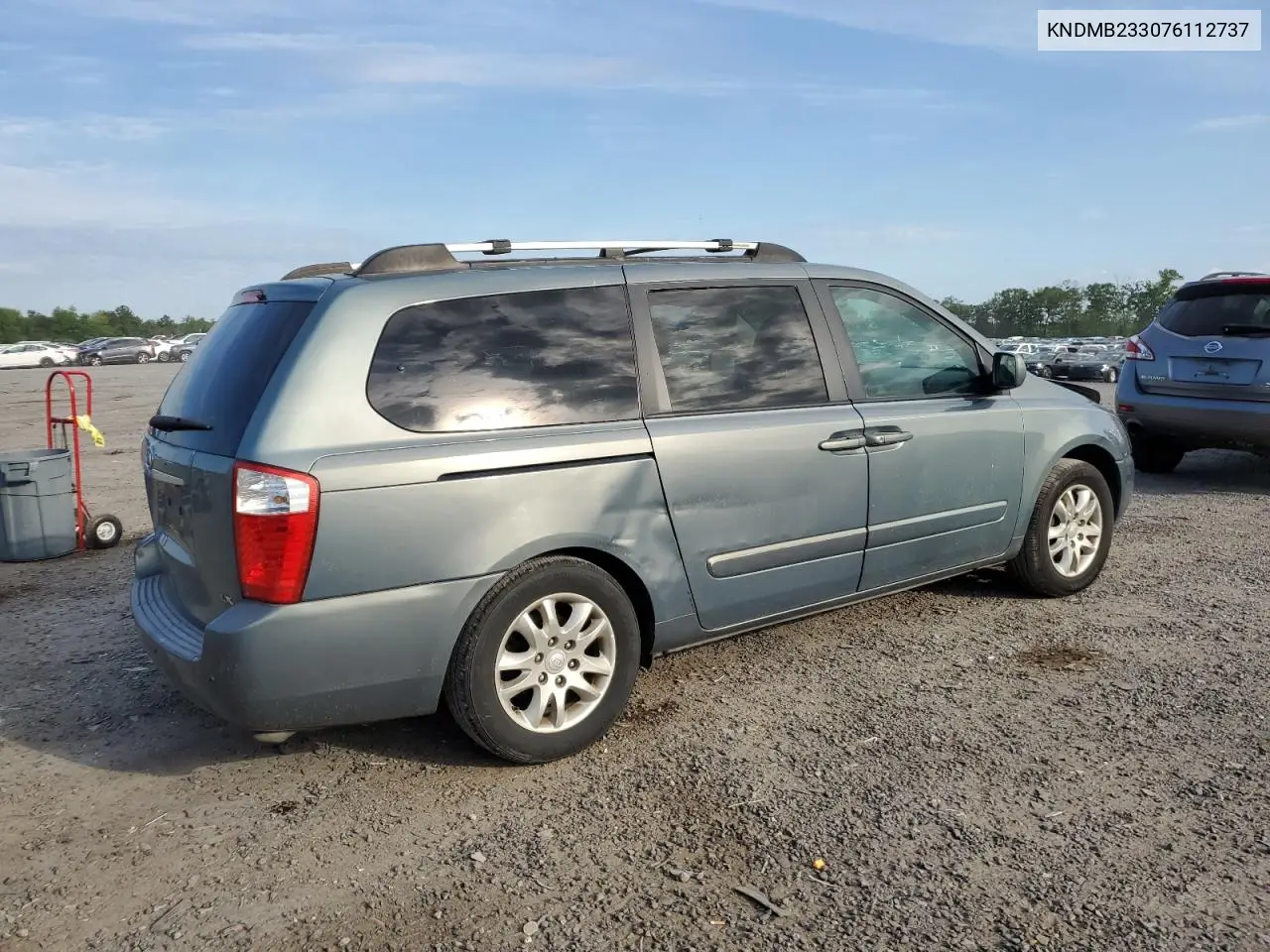 2007 Kia Sedona Ex VIN: KNDMB233076112737 Lot: 56305385