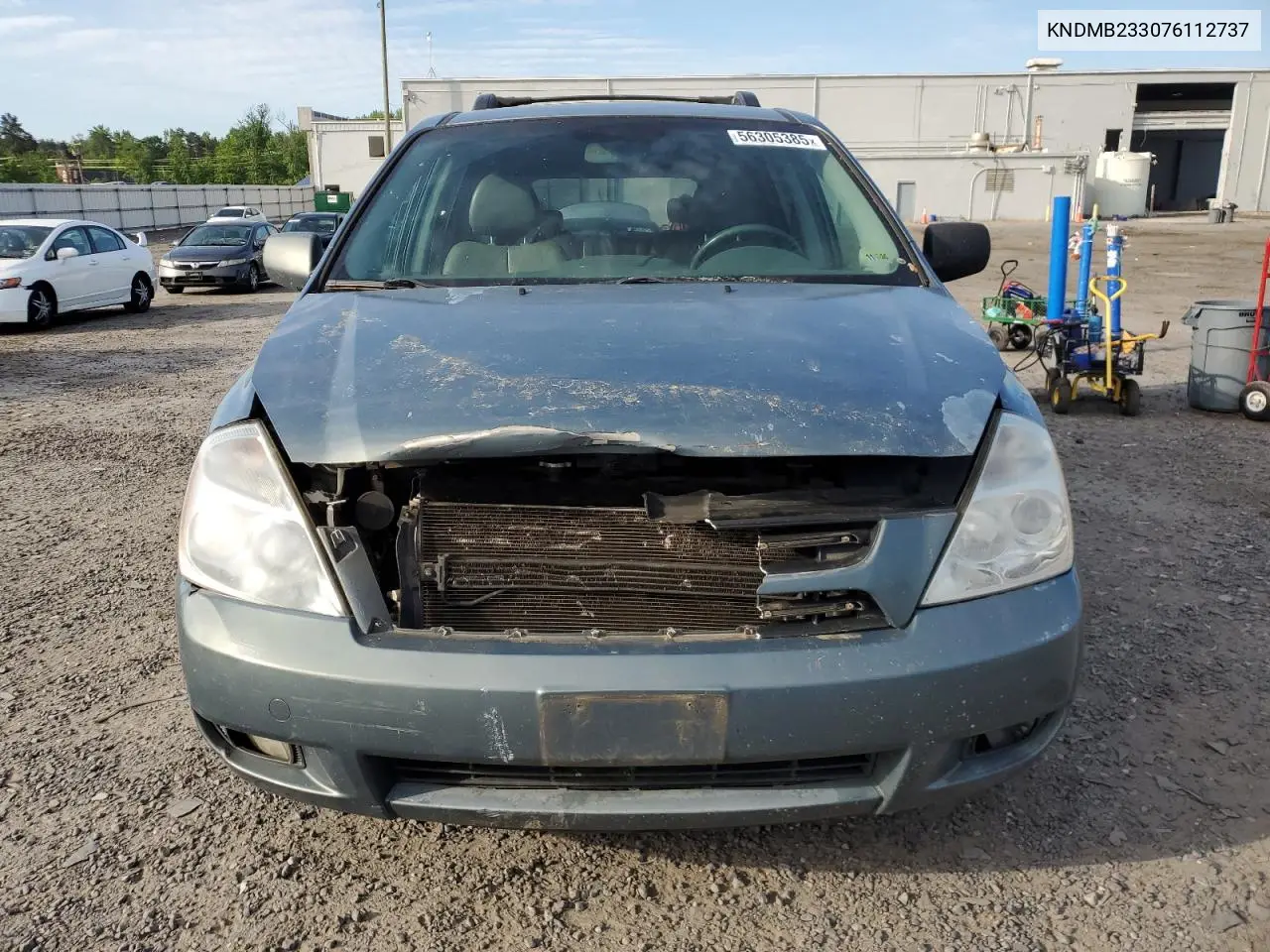 2007 Kia Sedona Ex VIN: KNDMB233076112737 Lot: 56305385