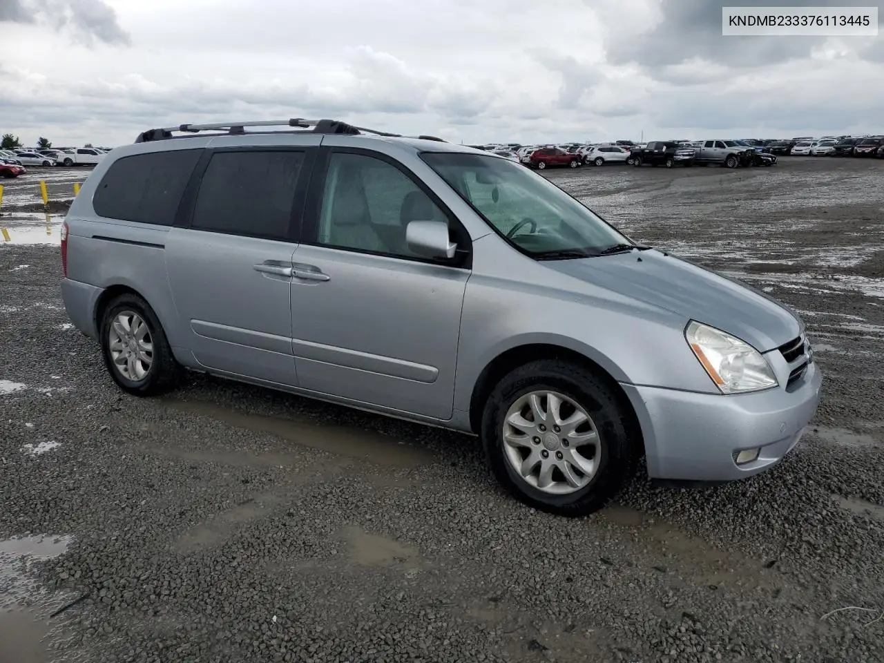 2007 Kia Sedona Ex VIN: KNDMB233376113445 Lot: 56474045