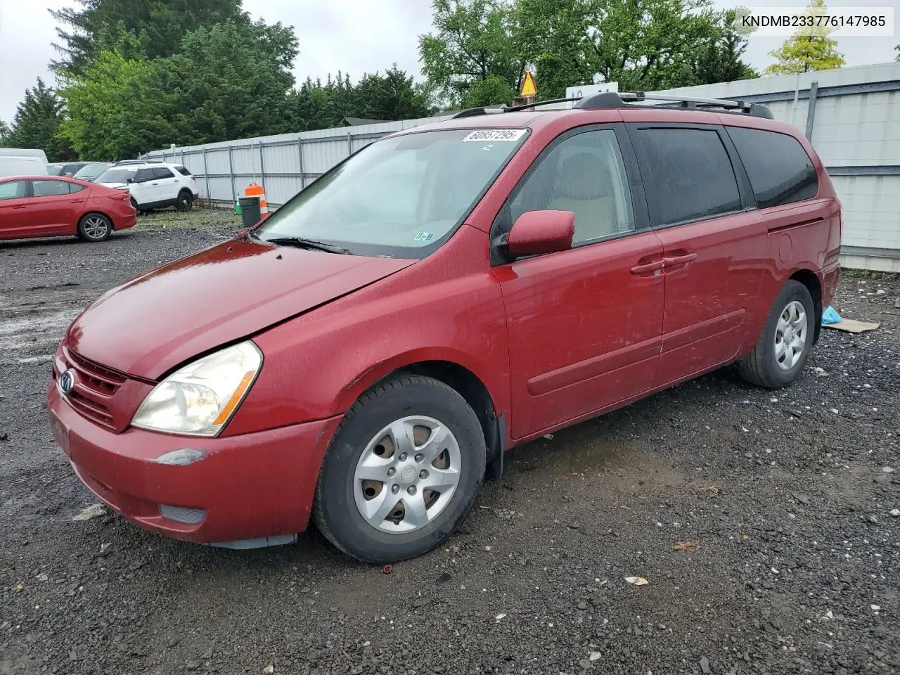 2007 Kia Sedona Ex VIN: KNDMB233776147985 Lot: 60857295