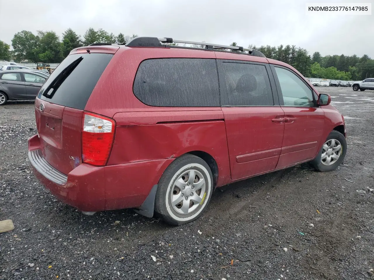2007 Kia Sedona Ex VIN: KNDMB233776147985 Lot: 60857295