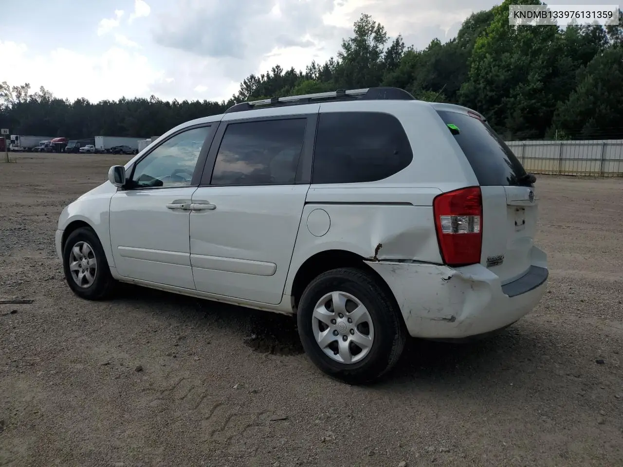 2007 Kia Sedona Ex VIN: KNDMB133976131359 Lot: 62635075