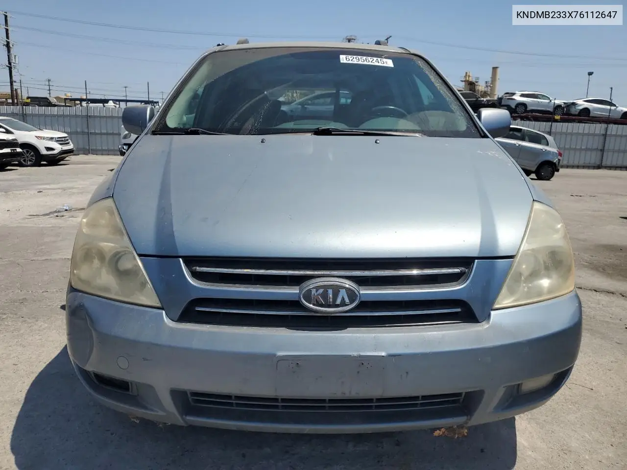2007 Kia Sedona Ex VIN: KNDMB233X76112647 Lot: 62956245