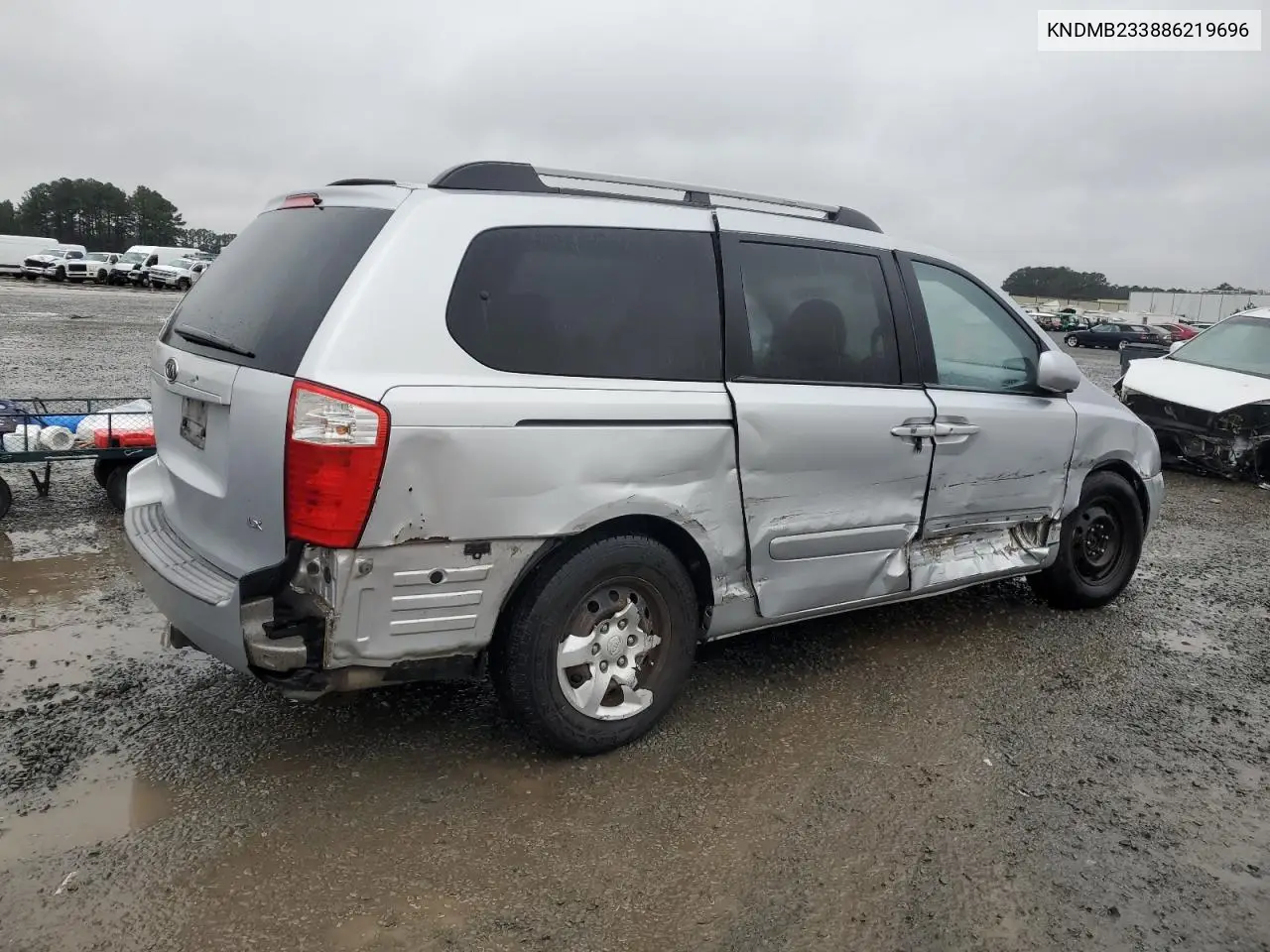 2008 Kia Sedona Ex VIN: KNDMB233886219696 Lot: 45028125