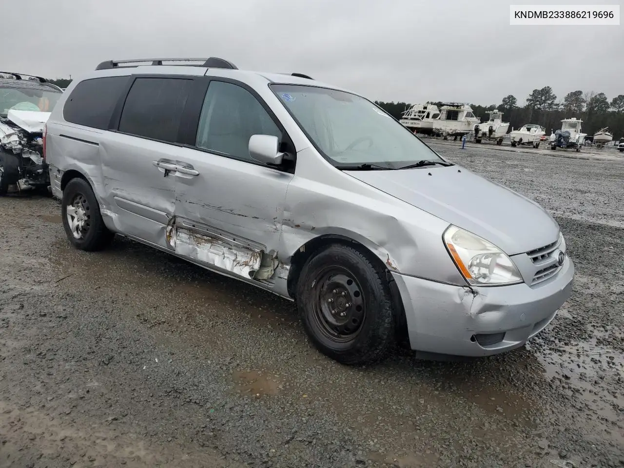 2008 Kia Sedona Ex VIN: KNDMB233886219696 Lot: 45028125