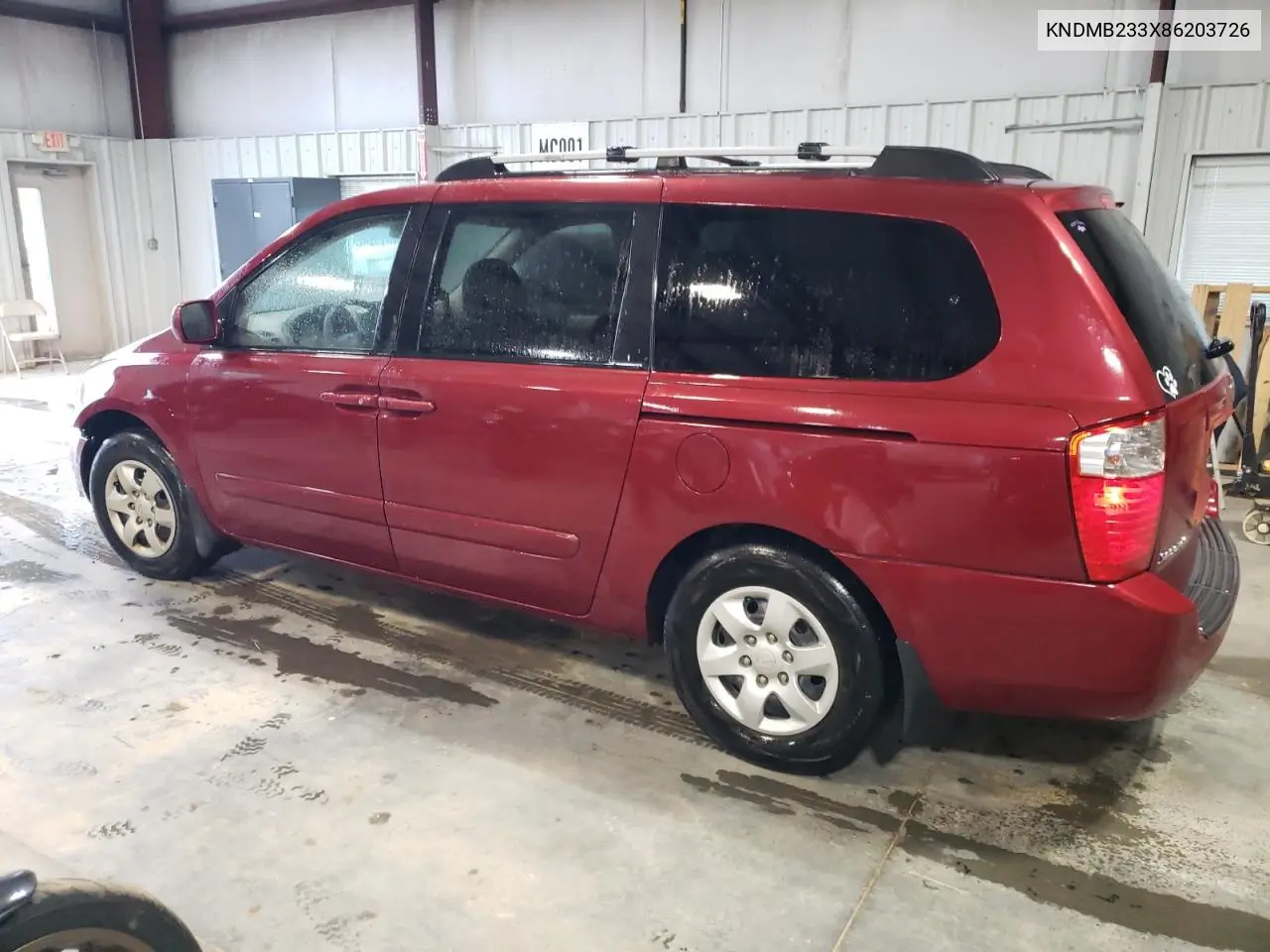 2008 Kia Sedona Ex VIN: KNDMB233X86203726 Lot: 56099065