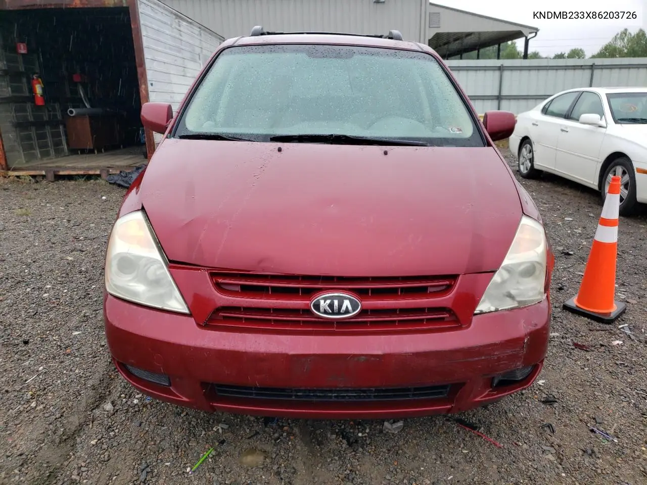 2008 Kia Sedona Ex VIN: KNDMB233X86203726 Lot: 56099065