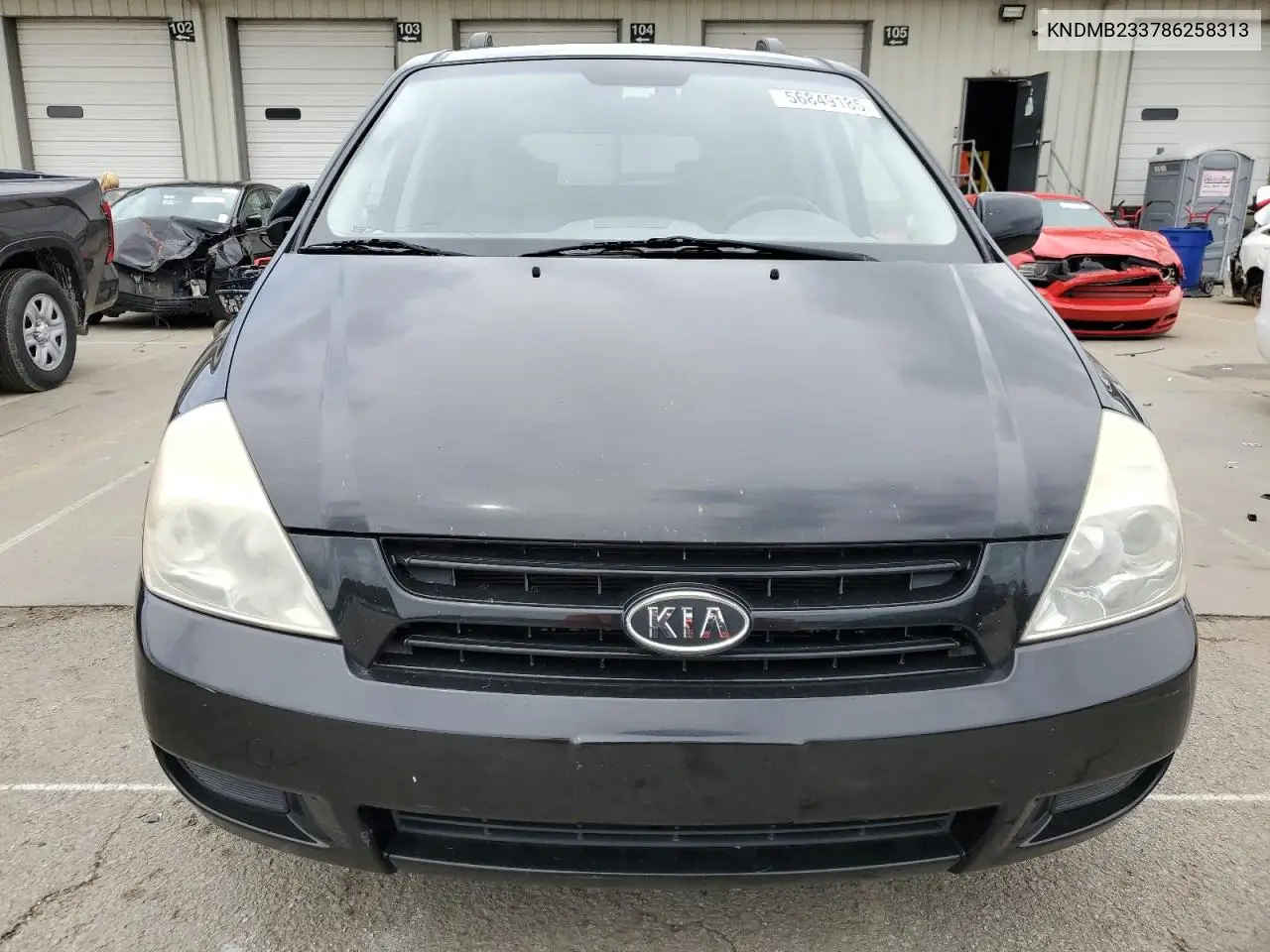 2008 Kia Sedona Ex VIN: KNDMB233786258313 Lot: 56849185