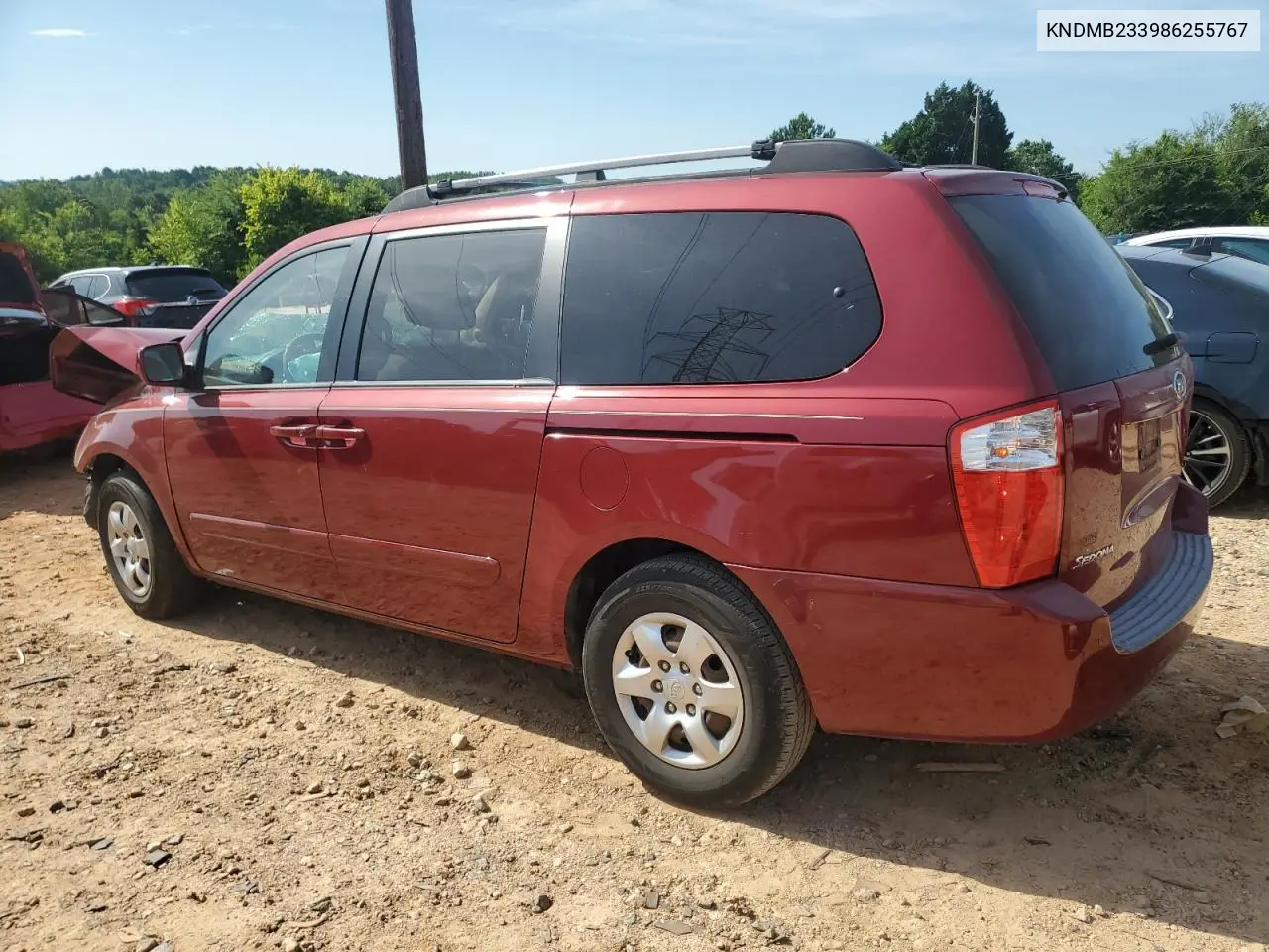 2008 Kia Sedona Ex VIN: KNDMB233986255767 Lot: 61525515