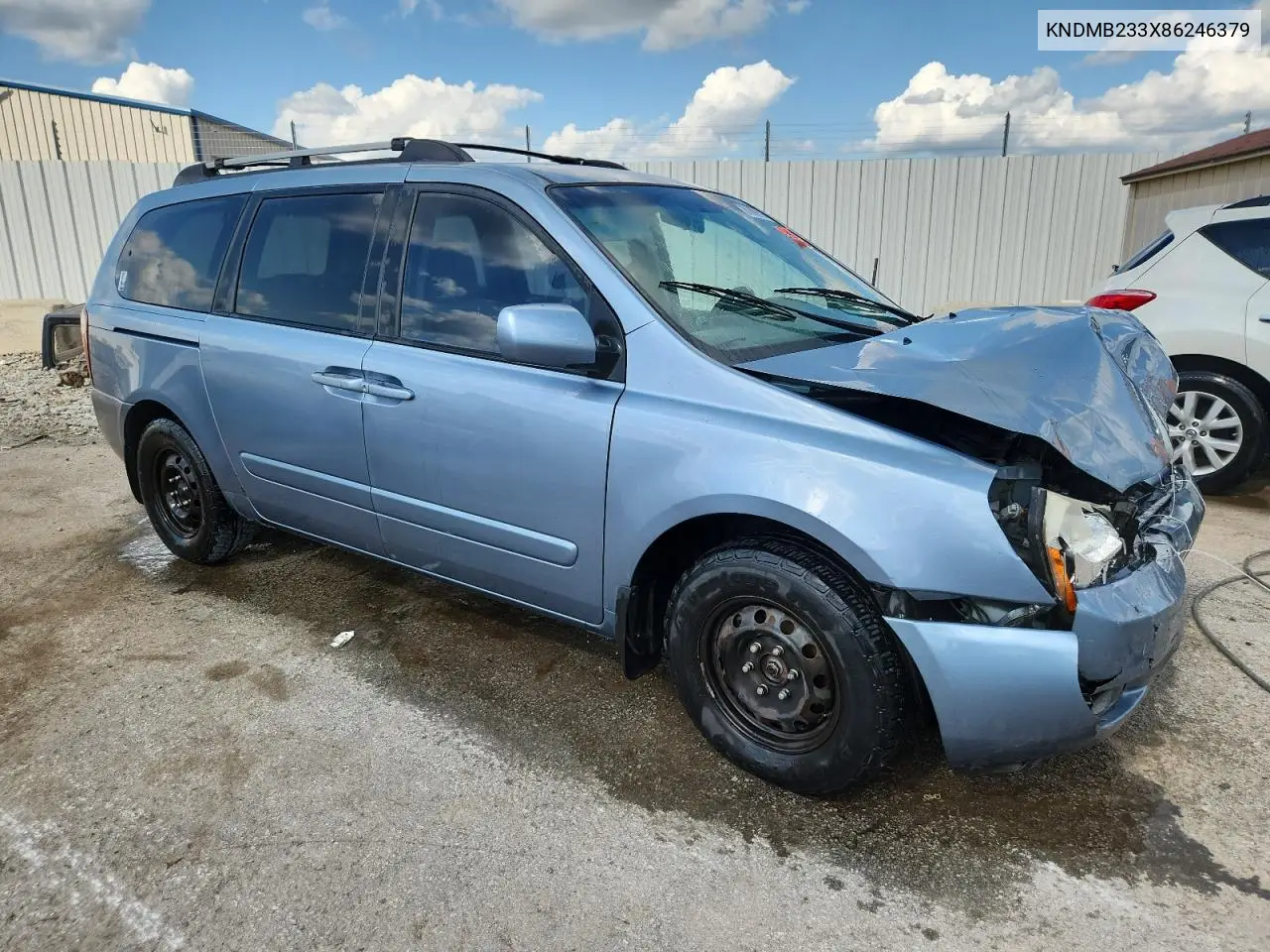2008 Kia Sedona Ex VIN: KNDMB233X86246379 Lot: 61808115