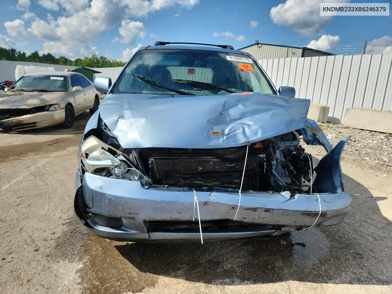2008 Kia Sedona Ex VIN: KNDMB233X86246379 Lot: 61808115
