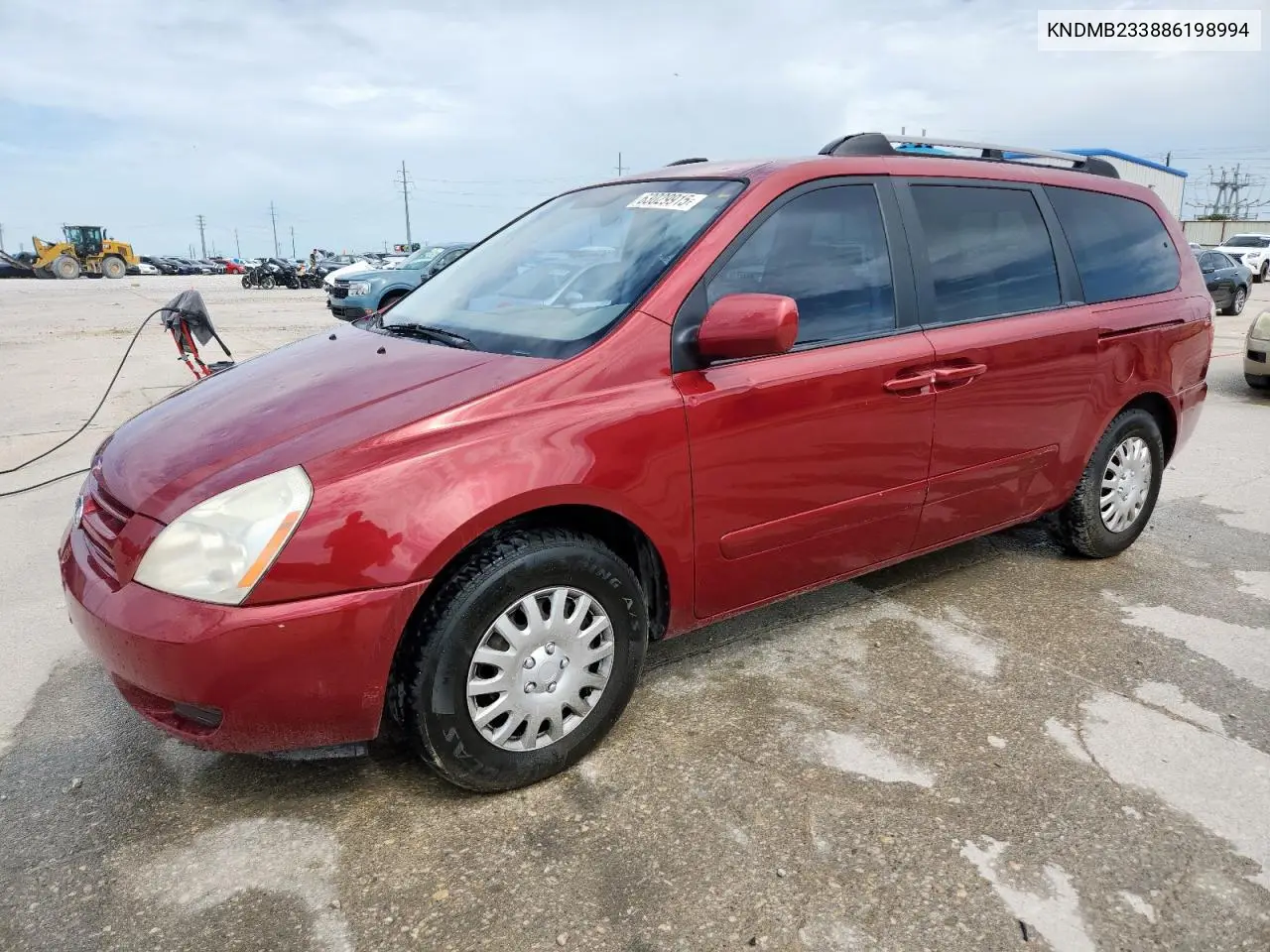 2008 Kia Sedona Ex VIN: KNDMB233886198994 Lot: 63029915