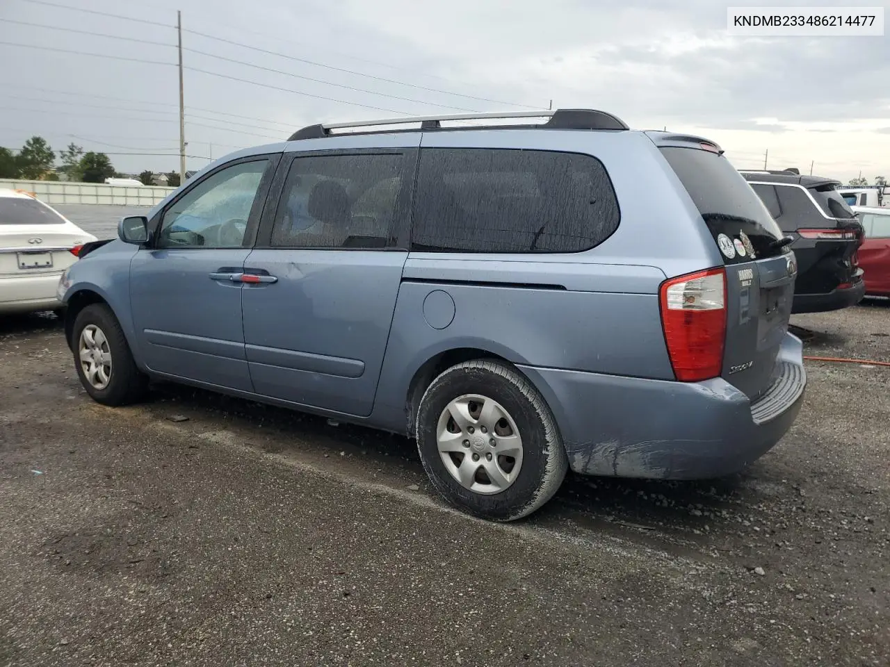 2008 Kia Sedona Ex VIN: KNDMB233486214477 Lot: 63501925