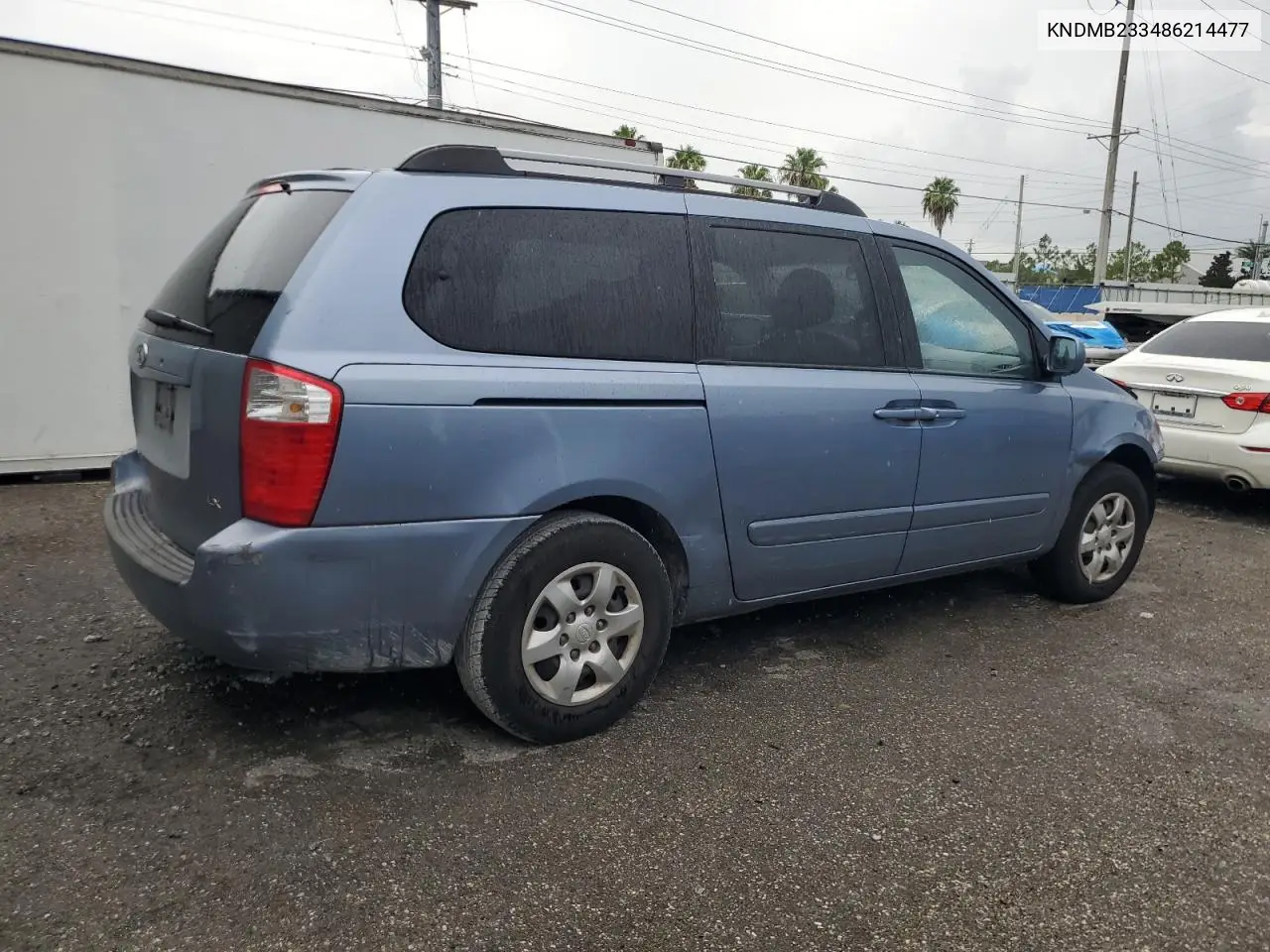 2008 Kia Sedona Ex VIN: KNDMB233486214477 Lot: 63501925