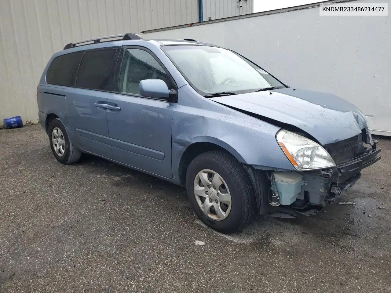 2008 Kia Sedona Ex VIN: KNDMB233486214477 Lot: 63501925