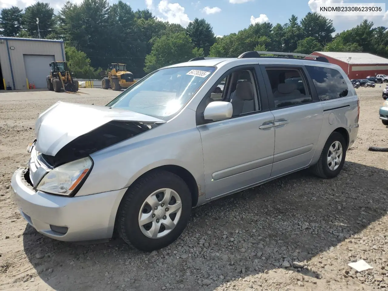 2008 Kia Sedona Ex VIN: KNDMB233086239036 Lot: 64736555