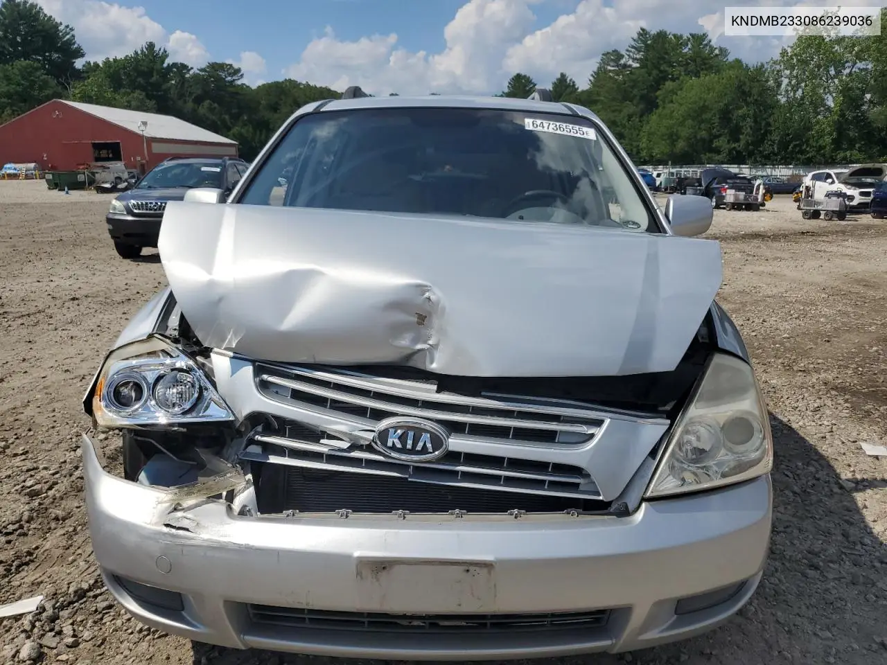 2008 Kia Sedona Ex VIN: KNDMB233086239036 Lot: 64736555
