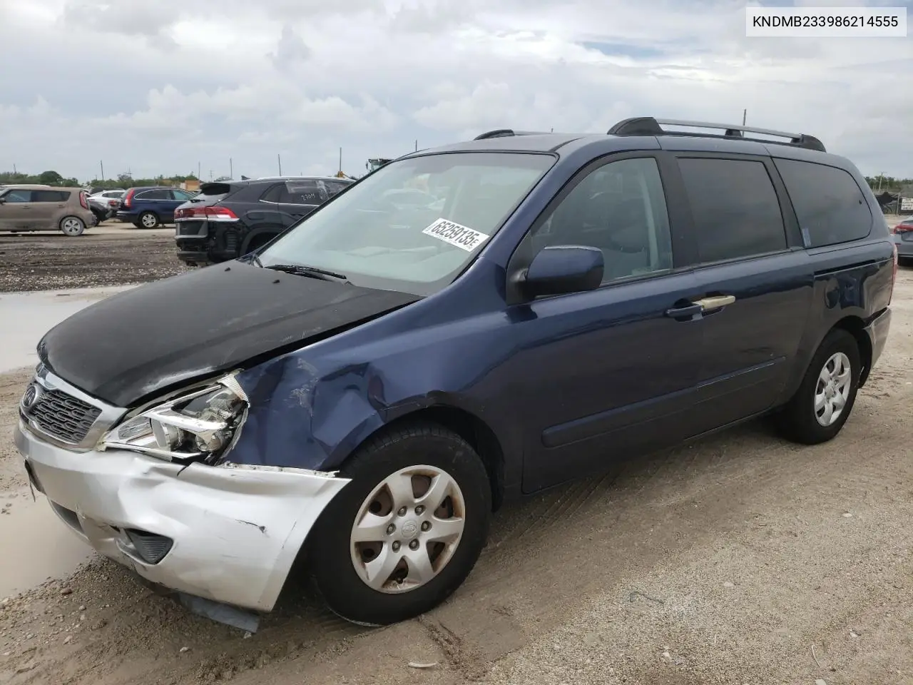 2008 Kia Sedona Ex VIN: KNDMB233986214555 Lot: 65259135