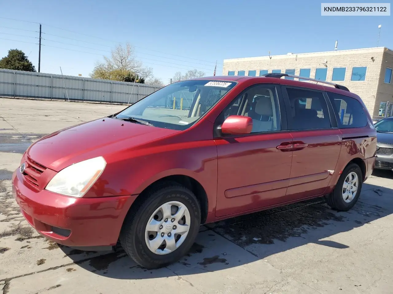 2009 Kia Sedona Ex VIN: KNDMB233796321122 Lot: 52336225