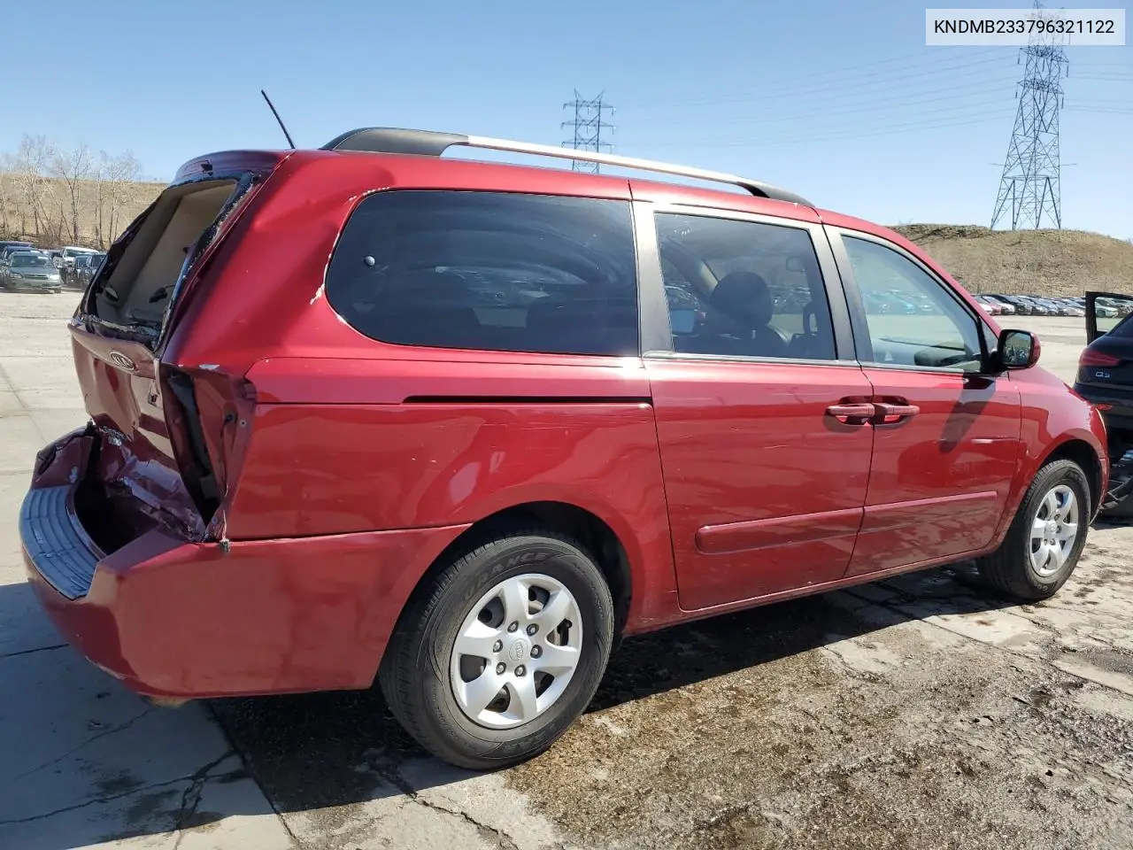 2009 Kia Sedona Ex VIN: KNDMB233796321122 Lot: 52336225