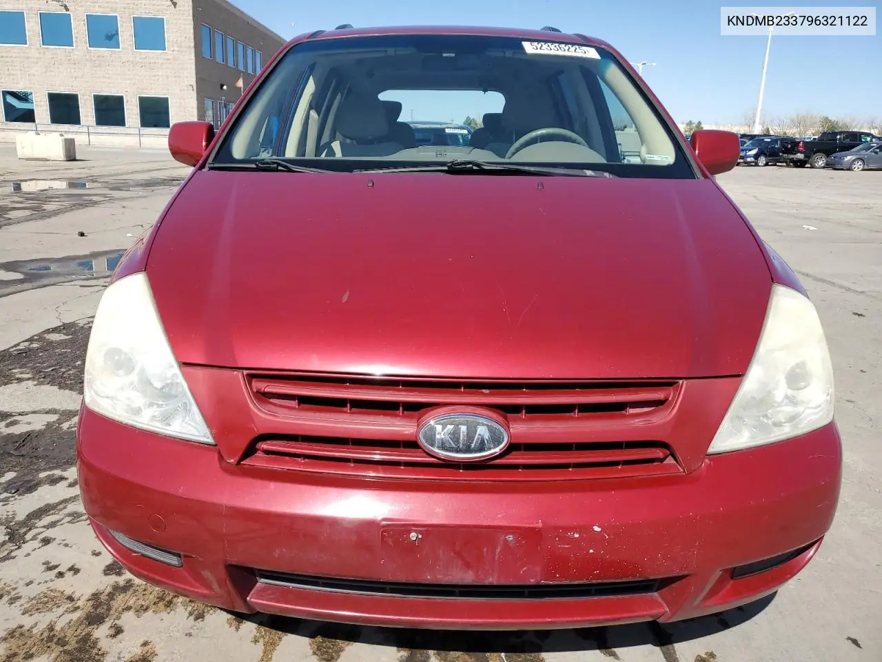 2009 Kia Sedona Ex VIN: KNDMB233796321122 Lot: 52336225