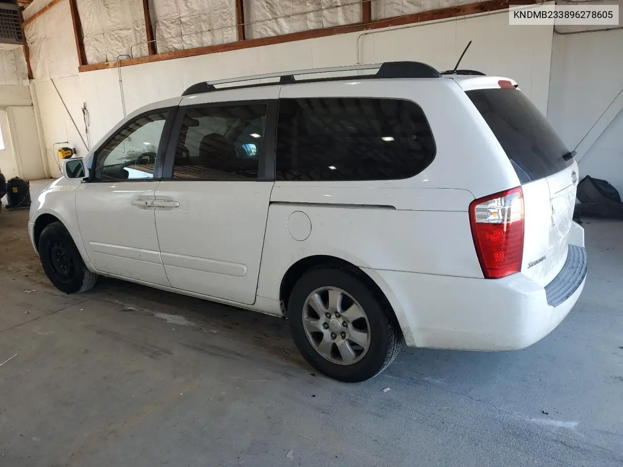 2009 Kia Sedona Ex VIN: KNDMB233896278605 Lot: 55731845