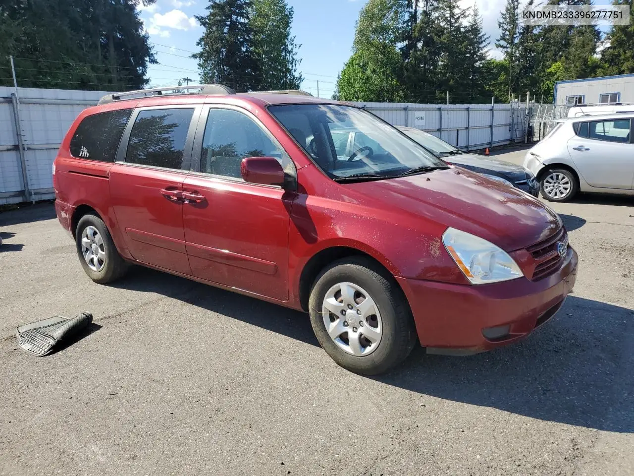 2009 Kia Sedona Ex VIN: KNDMB233396277751 Lot: 55787655