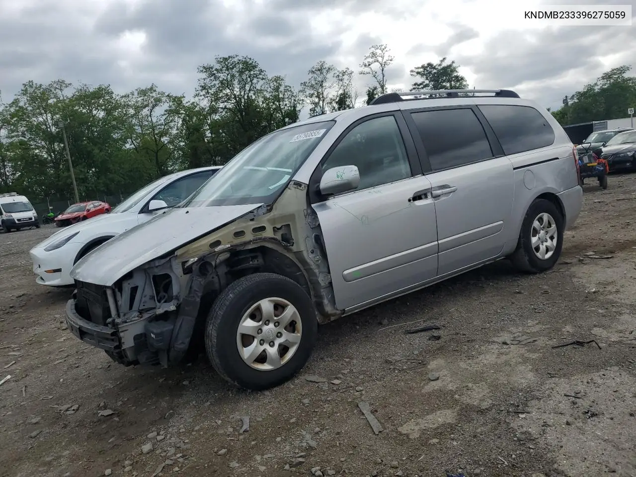 2009 Kia Sedona Ex VIN: KNDMB233396275059 Lot: 55790855