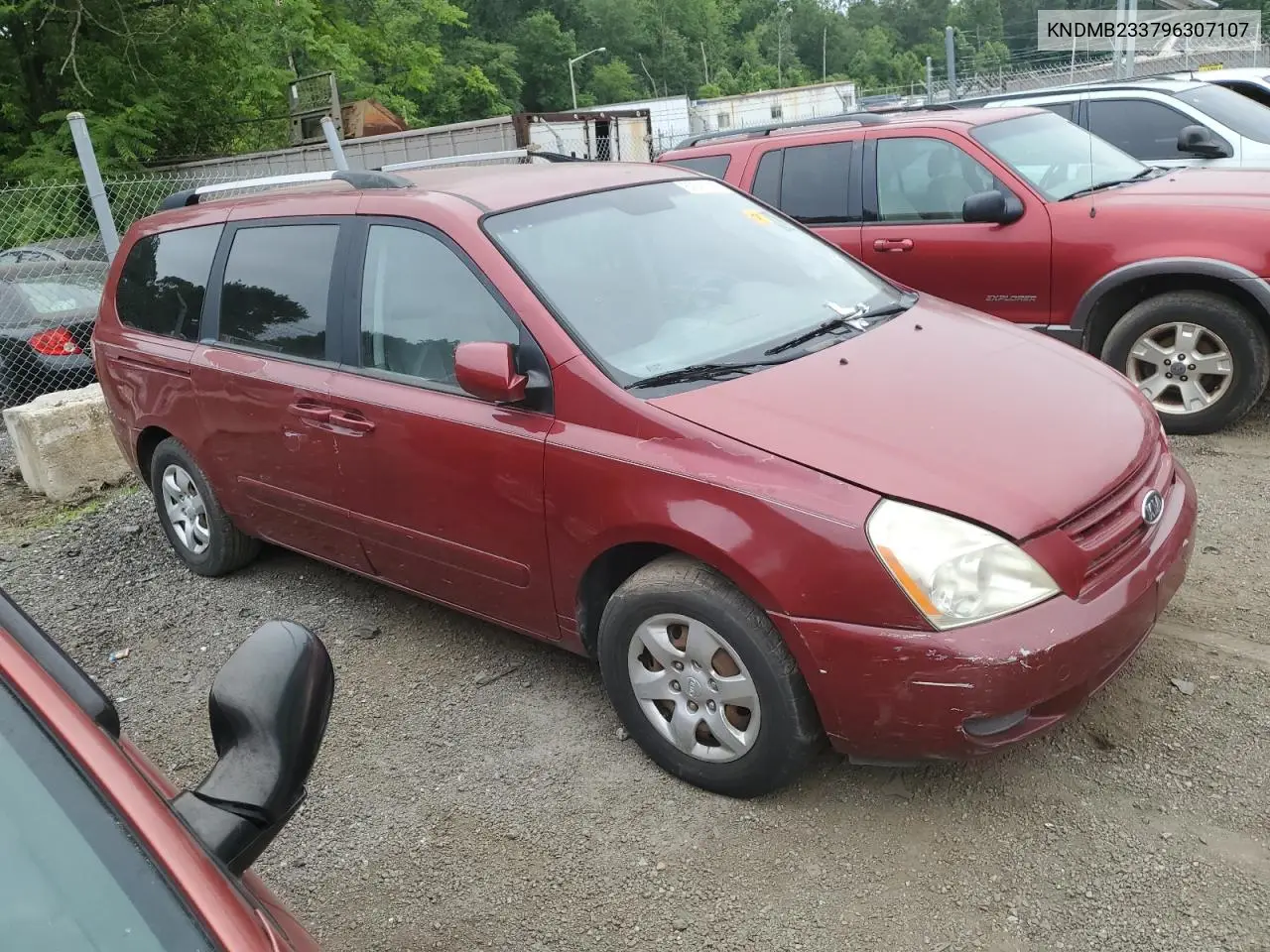 2009 Kia Sedona Ex VIN: KNDMB233796307107 Lot: 62647715