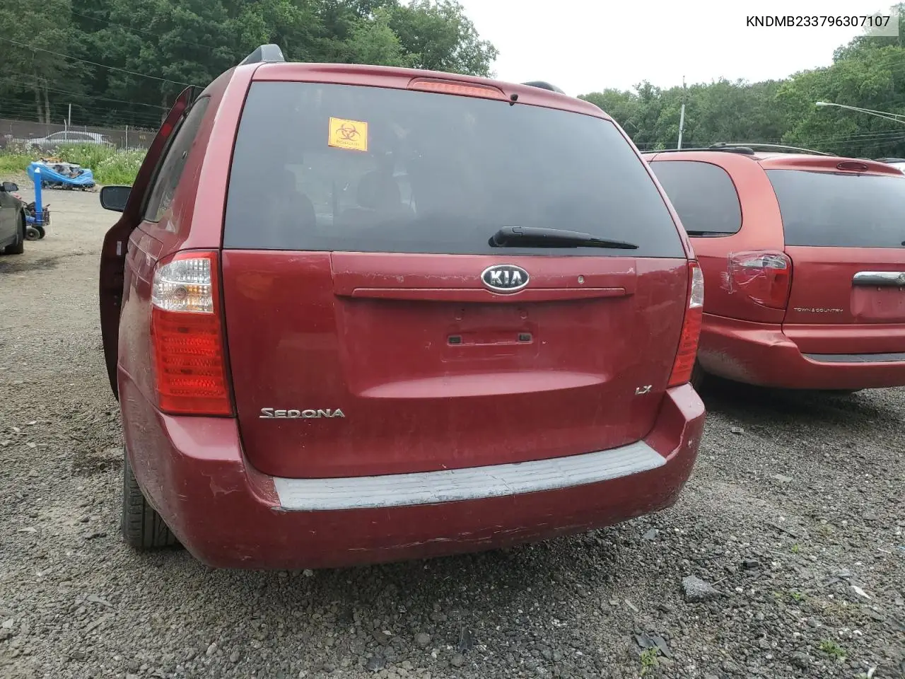 2009 Kia Sedona Ex VIN: KNDMB233796307107 Lot: 62647715