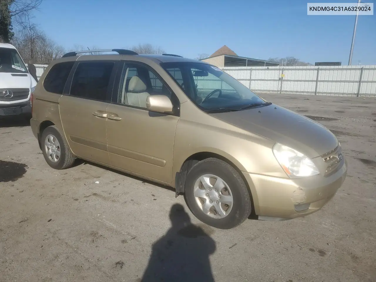 2010 Kia Sedona Lx VIN: KNDMG4C31A6329024 Lot: 48984155