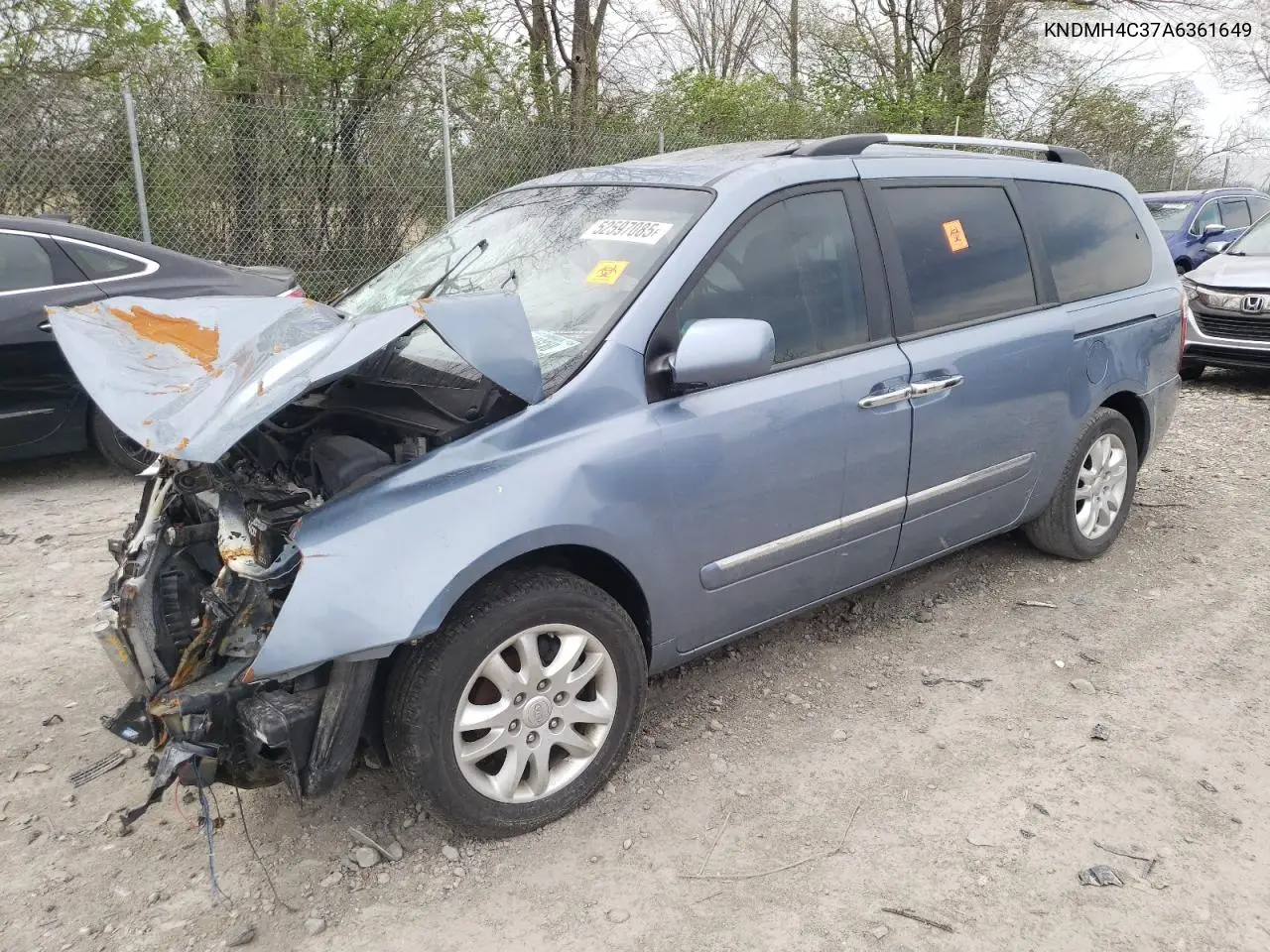 2010 Kia Sedona Ex VIN: KNDMH4C37A6361649 Lot: 52597085