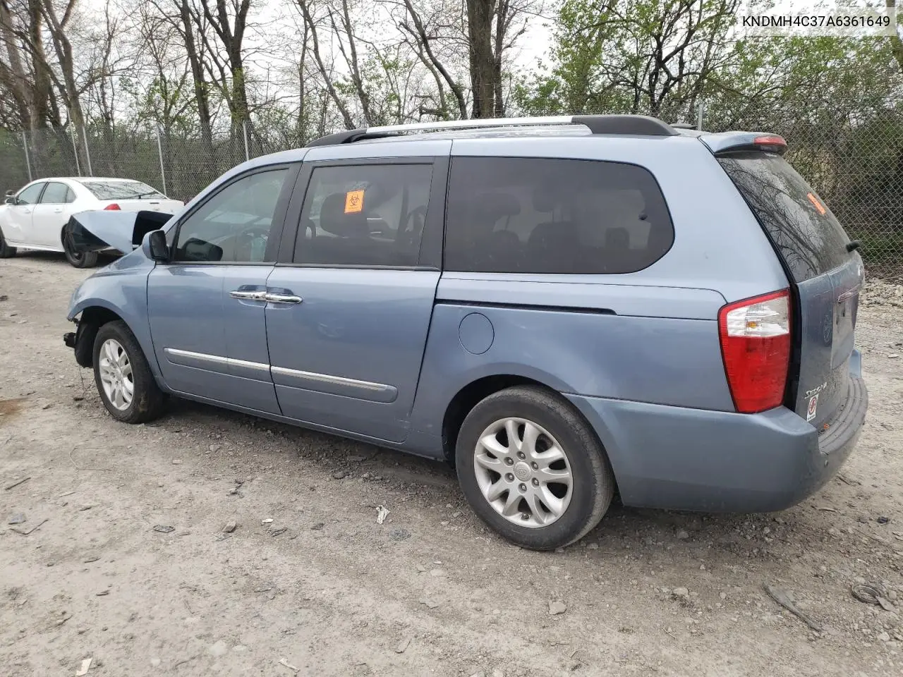 2010 Kia Sedona Ex VIN: KNDMH4C37A6361649 Lot: 52597085