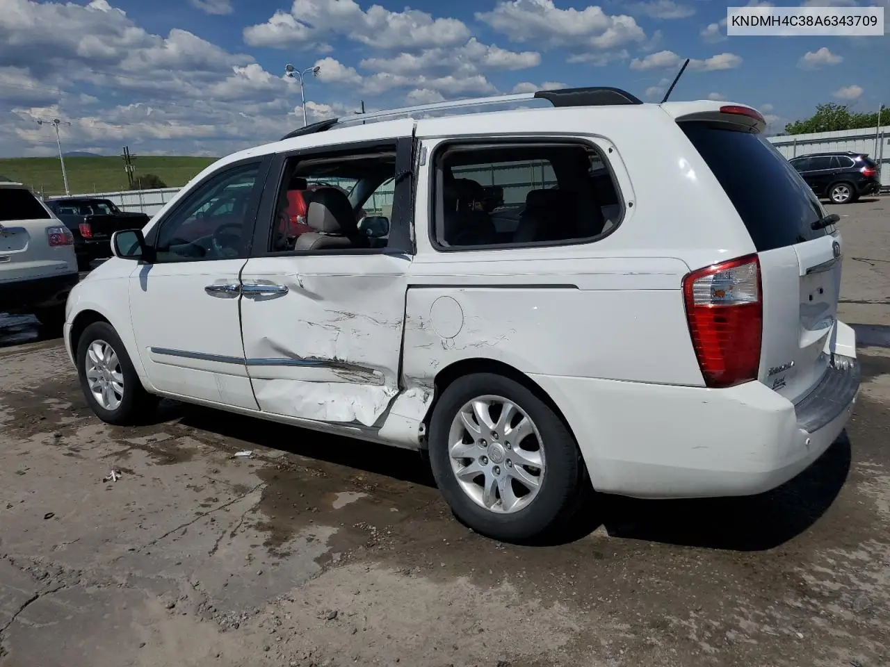 2010 Kia Sedona Ex VIN: KNDMH4C38A6343709 Lot: 58525735