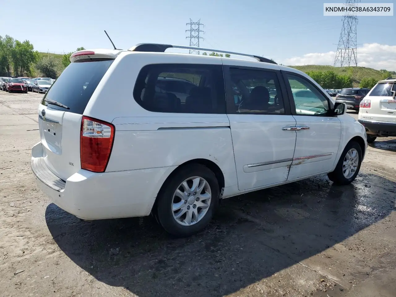 2010 Kia Sedona Ex VIN: KNDMH4C38A6343709 Lot: 58525735
