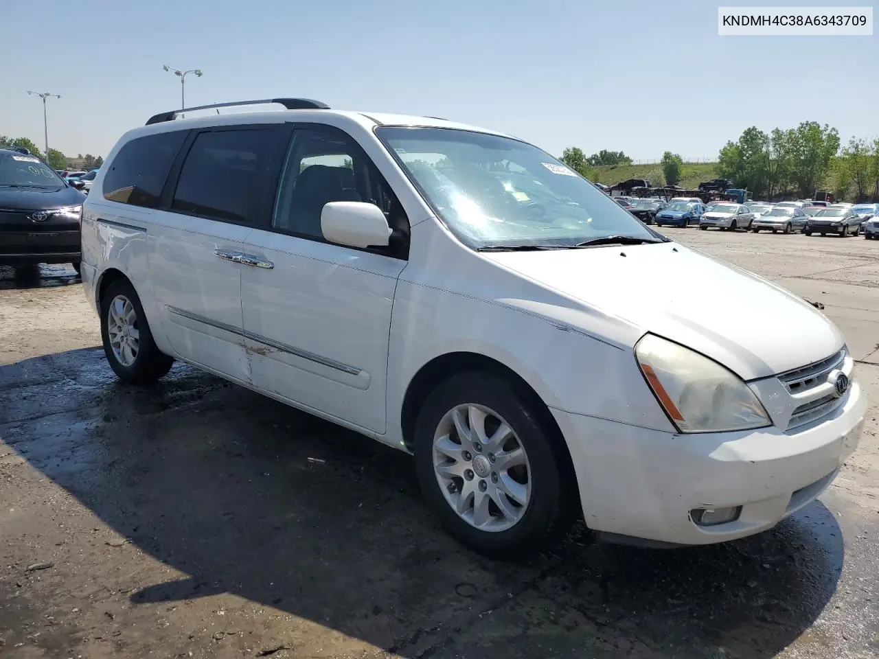 2010 Kia Sedona Ex VIN: KNDMH4C38A6343709 Lot: 58525735