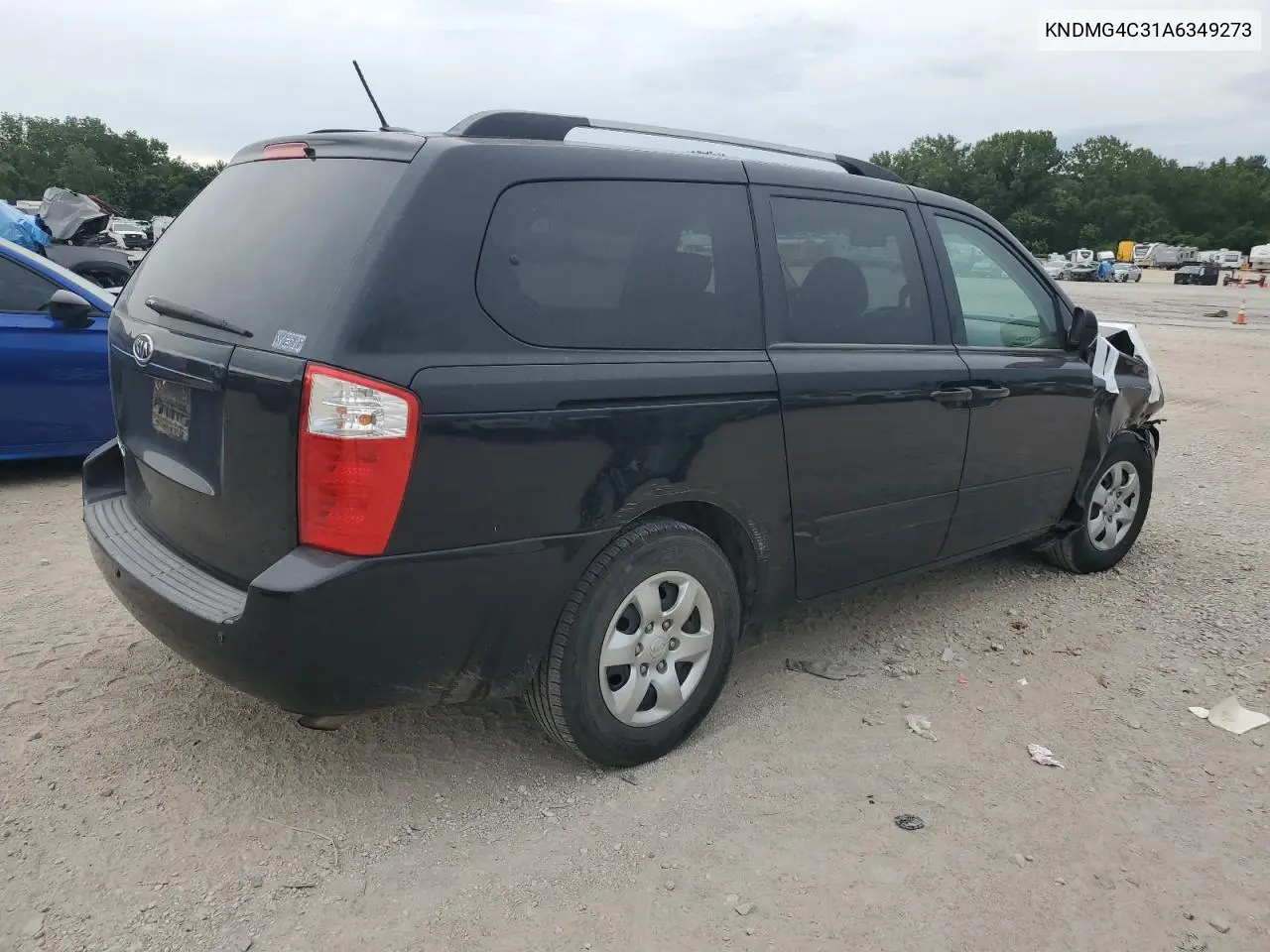 2010 Kia Sedona Lx VIN: KNDMG4C31A6349273 Lot: 61358745