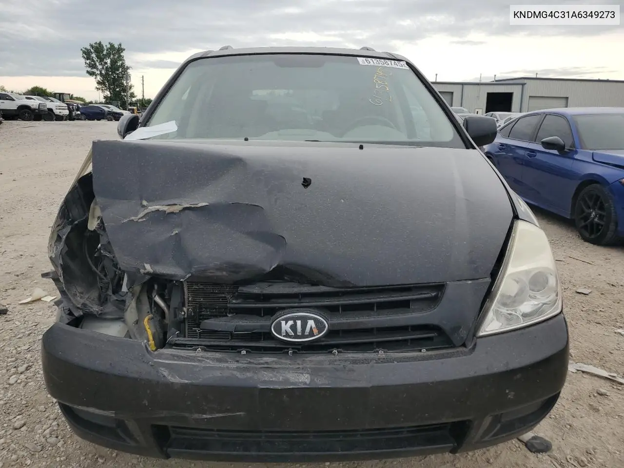 2010 Kia Sedona Lx VIN: KNDMG4C31A6349273 Lot: 61358745