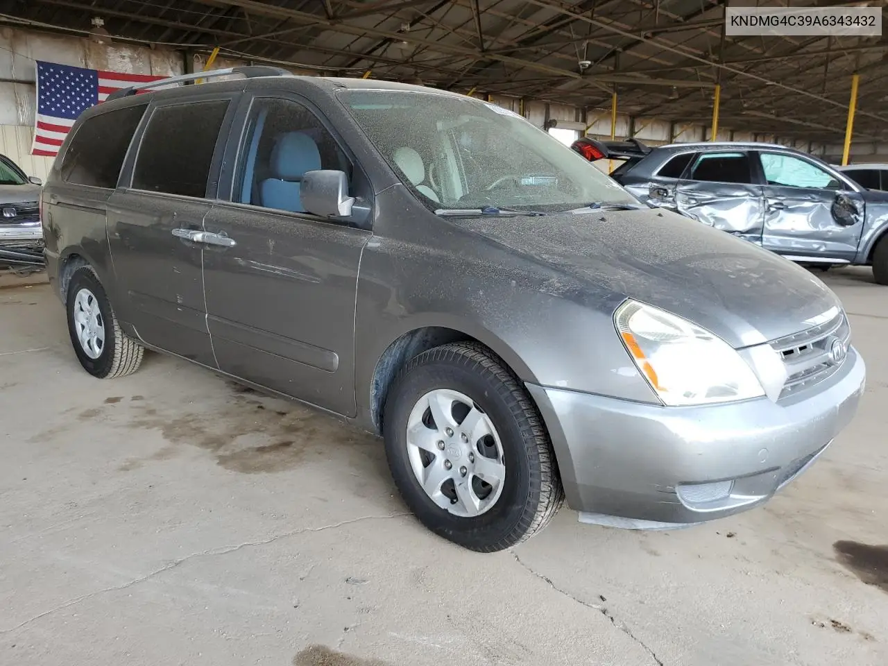 2010 Kia Sedona Lx VIN: KNDMG4C39A6343432 Lot: 65357105
