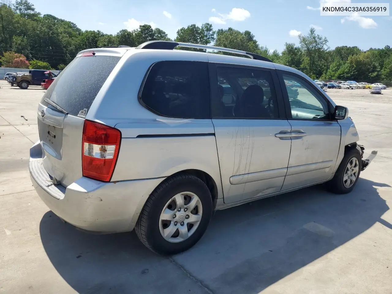 2010 Kia Sedona Lx VIN: KNDMG4C33A6356919 Lot: 65397995